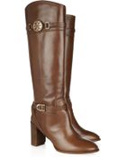 Tory Burch Calista Leather Knee Boots - Lyst