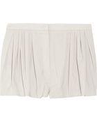 Jil Sander Pleated Wool Shorts - Lyst