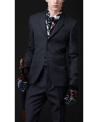 Burberry Prorsum Skinny Fit Worsted Wool Jacket - Lyst