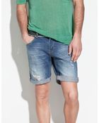 Zara Bermudas with Printed Pockets - Lyst
