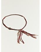 Alyssa Norton Patterned Silk and Metal Necklace - Lyst
