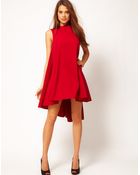 ASOS Collection Asos Swing Dress With Dipped Hem - Lyst