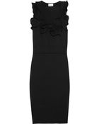 RED Valentino Ruffled Stretch Jersey Dress - Lyst