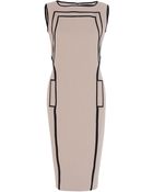 Elie Saab Short Crepe Dress - Lyst