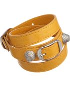 Balenciaga Arena Giant Double Tour Bracelet - Lyst