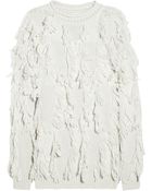 3.1 Phillip Lim Fringed Woolblend Sweater - Lyst