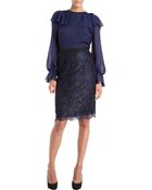 Prabal Gurung Lace Pencil Skirt - Lyst