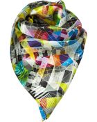 Topshop No Signal Scarf By Beta - Lyst