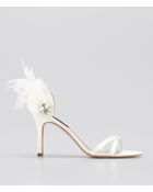 Ann Taylor Feathered Strappy Sandals - Lyst