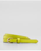 Ann Taylor Perfect Patent Leather Skinny Belt - Lyst