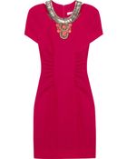 Matthew Williamson Beaded Wool Crepe Dress - Lyst