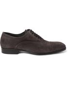 Alexander McQueen Suede Oxford Shoes - Lyst