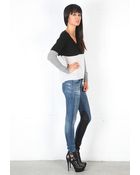 Enza Costa Cashmere Colorblock V Neck Sweater - Lyst