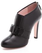 RED Valentino High Heel Booties with Bow - Lyst