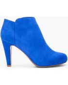 See By Chloé Blue Suede Ankle Boots - Lyst