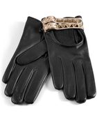 Valentino Black Studded Driving Gloves - Lyst