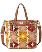 Fossil Vintage Keyper Coated Canvas Tote - Lyst