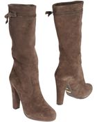 Car Shoe Highheeled Boots - Lyst