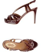 Elie Tahari Platform Sandals - Lyst