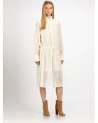 Chloé Lacetrimmed Dress - Lyst