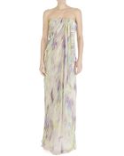 Matthew Williamson Fractured Swirl Chiffon Draped Column - Lyst