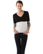 Enza Costa Cashmere V Neck Sweater - Lyst