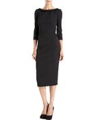L'Wren Scott Mesh Lace Trim Dress - Lyst