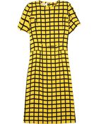 Marni Checked Crepe Dress - Lyst