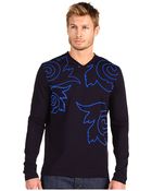 Versace Long Sleeve Tee - Lyst