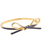 Kate Spade Skinny Mini Bow Bangle - Lyst