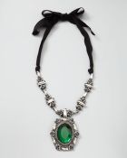 Lanvin Crystal Pendant Necklace - Lyst