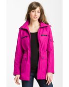 London Fog Detachable Hood Anorak - Lyst