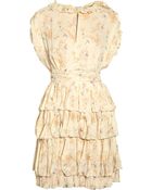 Jill Stuart Regina Floral Print Silk Chiffon Dress - Lyst