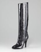 Maison Margiela Nail Polish Effect Knee Boot - Lyst