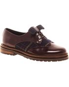 Asos Asos Mayor Leather Flat Shoes - Lyst