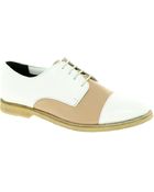 Asos Asos Motel Leather Lace Up Brogues - Lyst