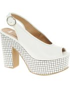 white platform sandals asos