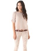 Joie Fanny B Eyelet Top - Lyst