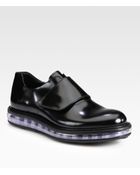 Prada Spazzolato Leather Loafer - Lyst