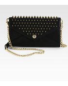 Rebecca Minkoff Studded Continental Wallet - Lyst