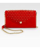 Rebecca Minkoff Studded Continental Wallet - Lyst