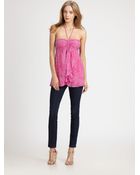 Ella Moss Rio Silk Halter Top - Lyst