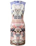 Mary Katrantzou Powdy Printed Crepe Silk Dress - Lyst