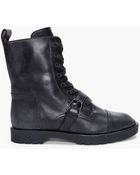 Alexander Wang Black Daria Combat Boots - Lyst