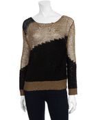 Alice + Olivia Novelty Stretch Crewneck Sweater - Lyst