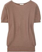 Chloé Knitted Cotton Blend Sweater - Lyst