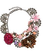 Asos Premium Jewelled Flower Collar Necklace - Lyst