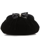 RED Valentino Oversized Velvet Clutch - Lyst