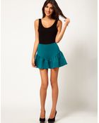 ASOS Collection Asos Mini Skirt with Peplum Hem - Lyst
