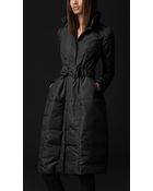 Burberry Prorsum Bow Belt Downfilled Coat - Lyst